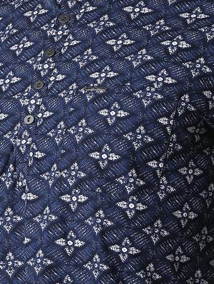 blue cotton short kurta - 15982648 - Standard Image - 5
