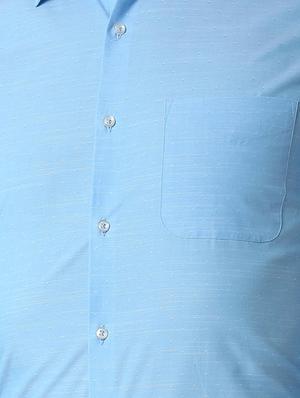 blue cotton formal shirt - 15982664 - Standard Image - 5