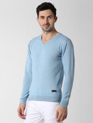 blue wool pullover - 15982750 - Standard Image - 2