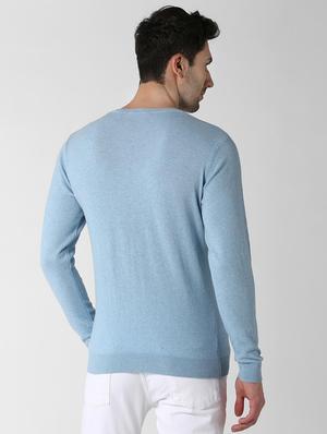 blue wool pullover - 15982750 - Standard Image - 3