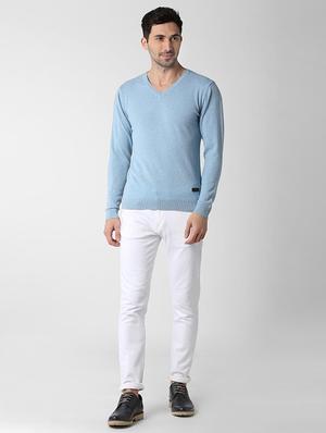 blue wool pullover - 15982750 - Standard Image - 4