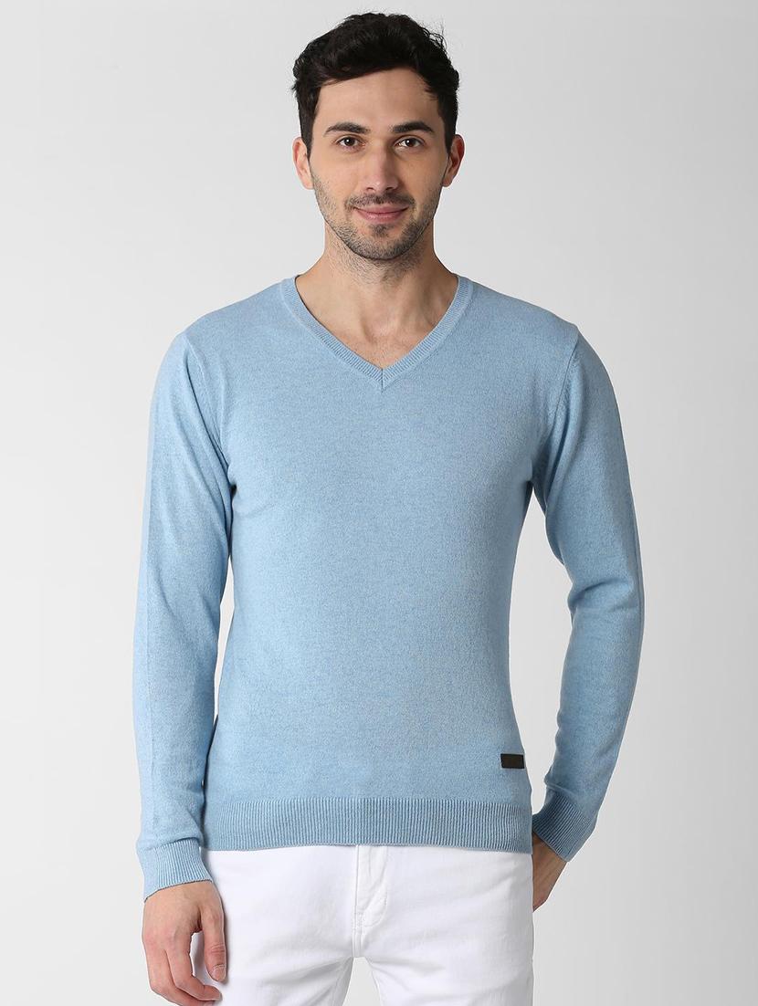 blue wool pullover - 15982750 - Zoom Image - 1