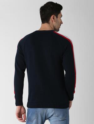 navy blue cotton pullover - 15982754 - Standard Image - 3