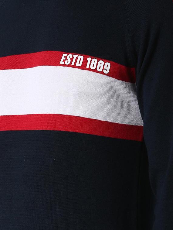 navy blue cotton pullover - 15982754 - Zoom Image - 5