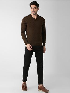 blue acrylic reversible pullover - 15982770 - Standard Image - 6