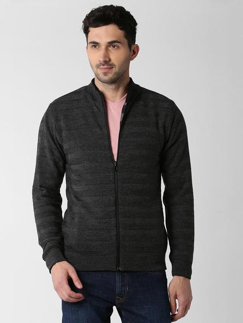grey striped pullover - 15982787 - Standard Image - 1