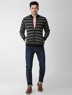 grey striped pullover - 15982787 - Standard Image - 4