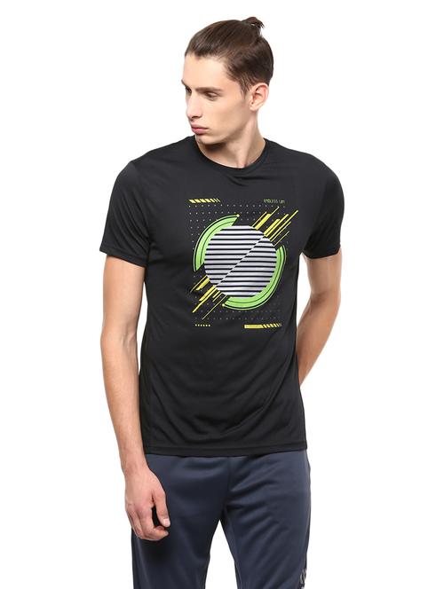 black printed t-shirt - 15982815 - Standard Image - 1