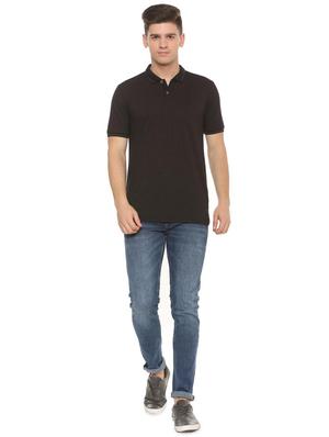 black cotton polo t-shirt - 15982860 - Standard Image - 3