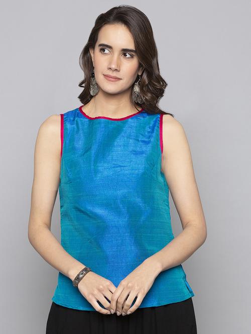 solid a-line kurti - 15983287 - Standard Image - 1