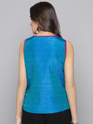 solid a-line kurti - 15983287 - Standard Image - 3