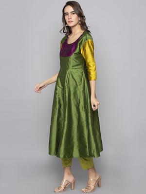 dobby anarkali kurta - 15983332 - Standard Image - 2