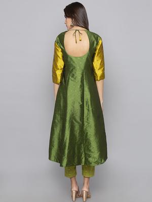 dobby anarkali kurta - 15983332 - Standard Image - 3