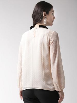 embellished peter pan dobby top - 15983347 - Standard Image - 3