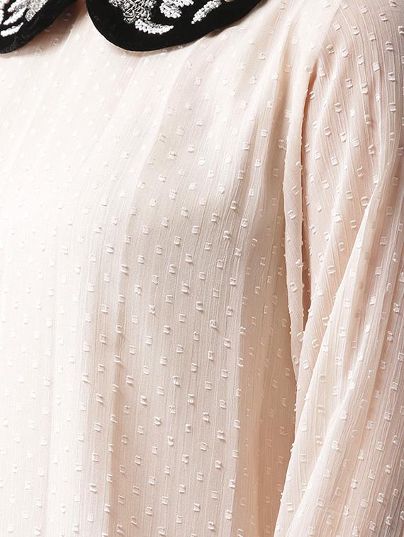 embellished peter pan dobby top - 15983347 - Zoom Image - 5