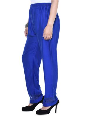 lace insert mid rise palazzo - 15983664 - Standard Image - 2