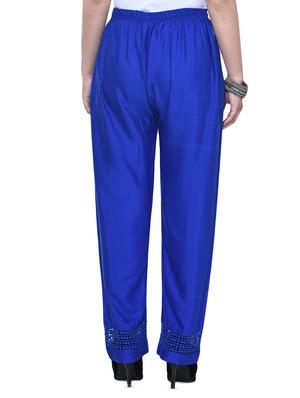 lace insert mid rise palazzo - 15983664 - Standard Image - 3