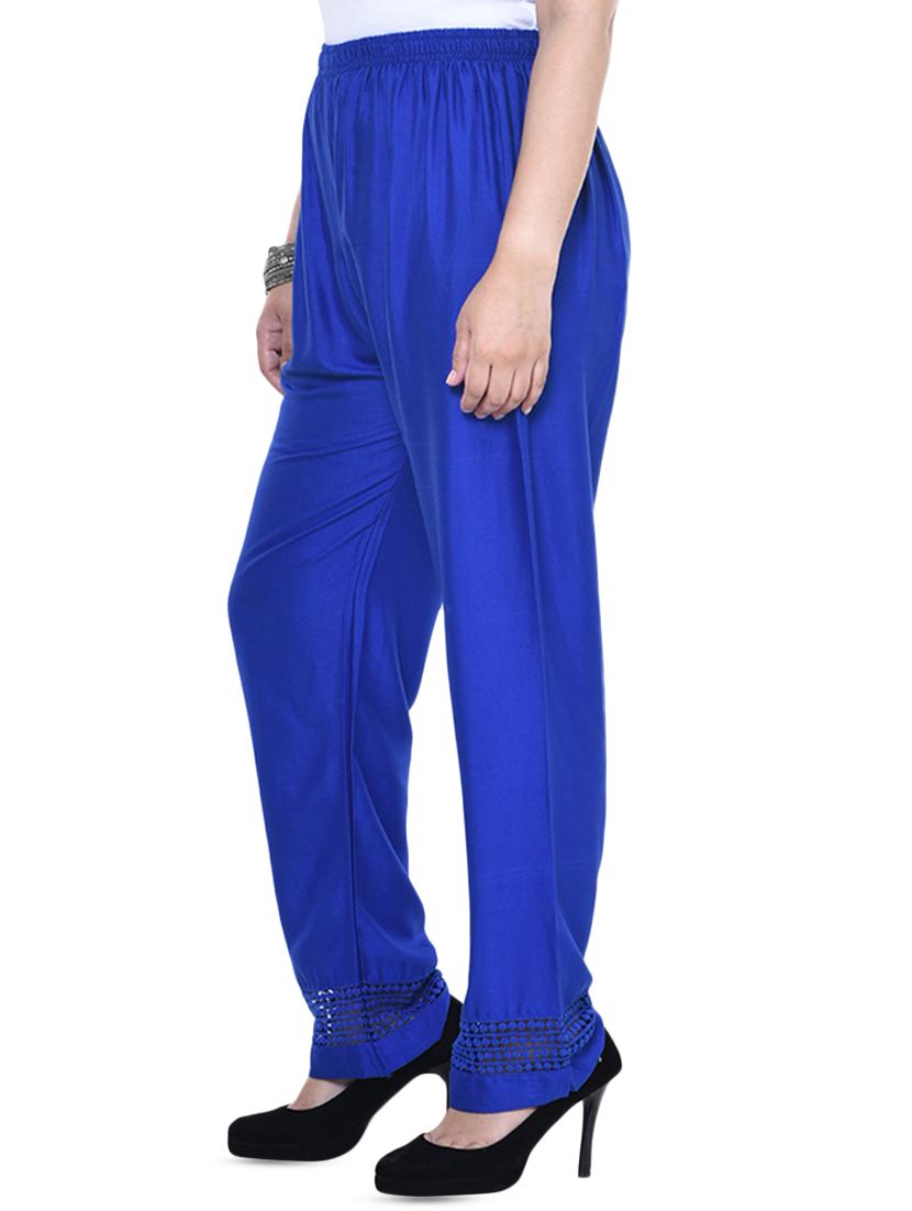 lace insert mid rise palazzo - 15983664 - Zoom Image - 2