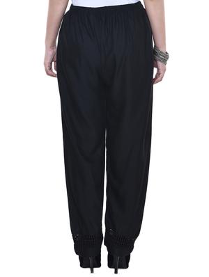 lace insert mid rise palazzo - 15983667 - Standard Image - 3