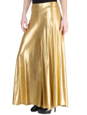 metallic flared palazzo - 15983670 - Standard Image - 2
