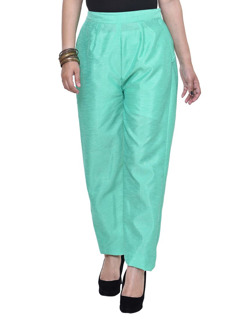 elastic waist high rise trouser - 15983682 - Zoom Image - 1