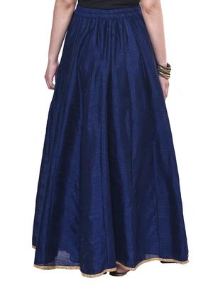 solid flared skirt with drawstring - 15983690 - Standard Image - 3