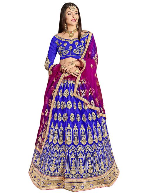 embroidered flared lehenga - 15983946 - Very Small Image - 1