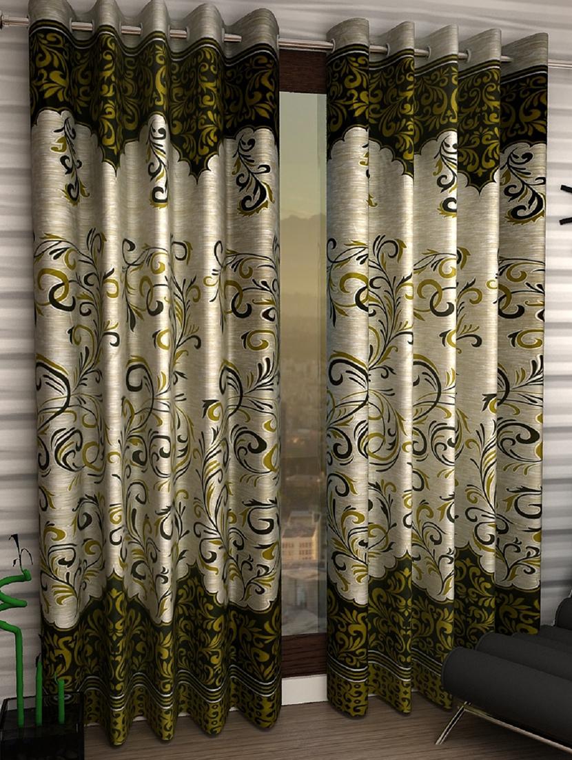 set of 2 polyester door curtains - 15984192 - Zoom Image - 1