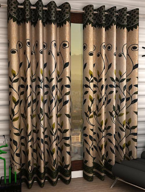 set of 2 polyester door curtains - 15984196 - Standard Image - 1