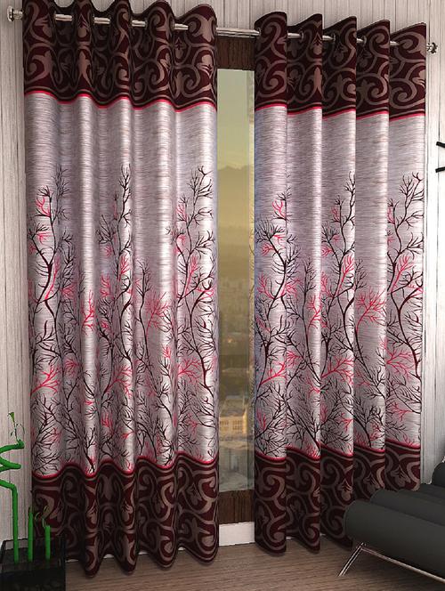 set of 2 polyester door curtains - 15984213 - Standard Image - 1