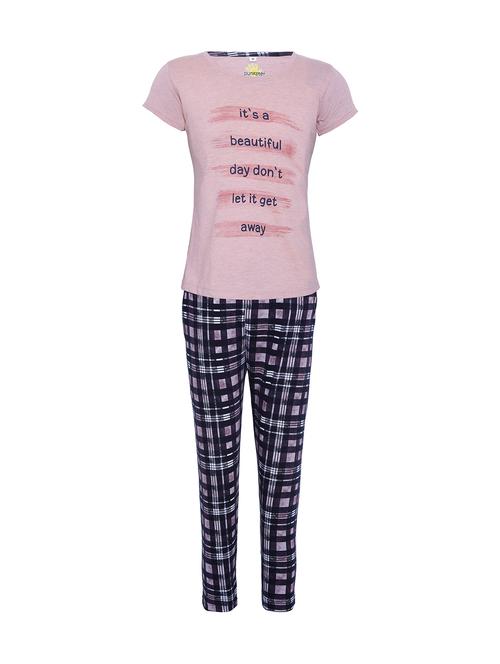 pink cotton pyjama set - 15984917 - Standard Image - 1