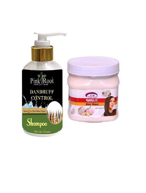 pink root garlic mask 500ml with dandruff control shampoo - 15985290 - Standard Image - 1