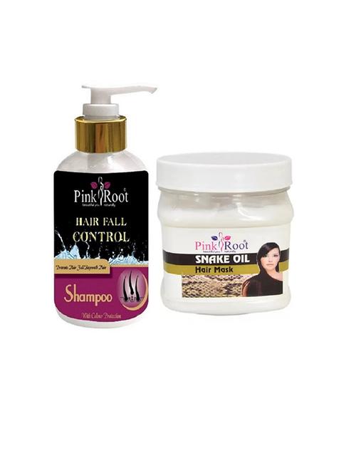 pink root hair snake oil mask with hair fall control shampoo - 15985297 - Standard Image - 1