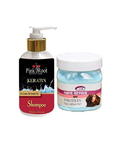 pink root hair spa cream 500ml with kertain shampoo - 15985303 - Standard Image - 1