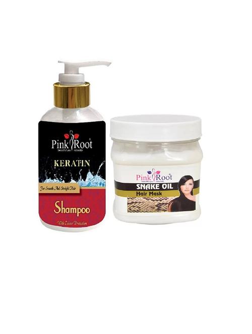 pink root hair snake oil mask with kertain shampoo - 15985305 - Standard Image - 1