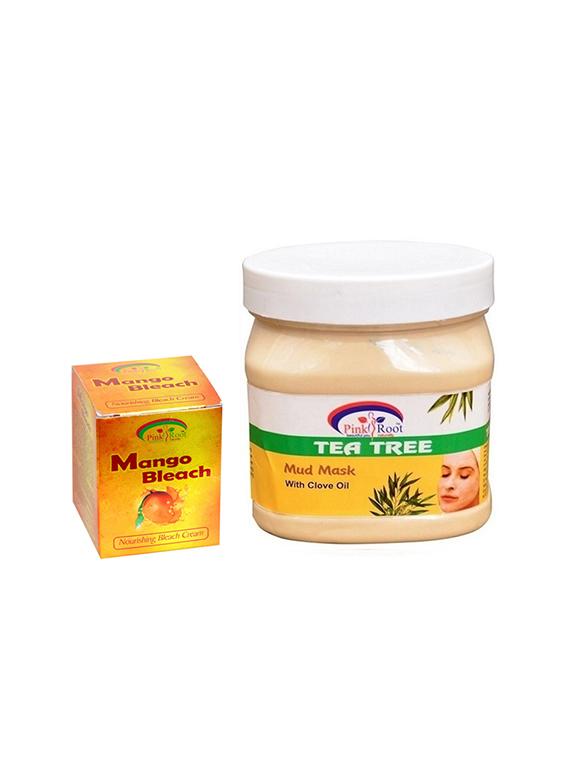 pink root tea tree mask with mango bleach - 15985533 - Zoom Image - 1