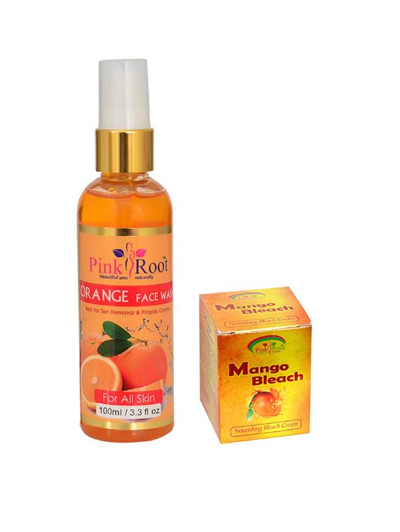 pink root orange face wash with mango bleach - 15985541 - Zoom Image - 1