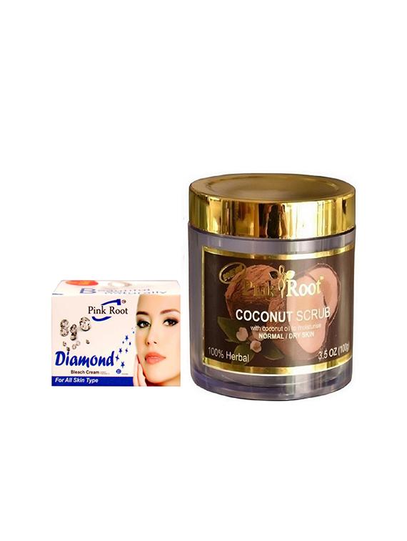 pink root coconut scrub with diamond bleach - 15985550 - Zoom Image - 1