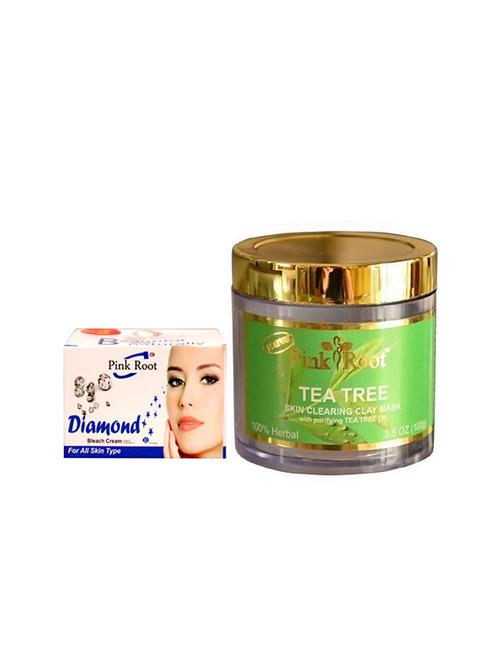 pink root tea tree mask with diamond bleach - 15985557 - Standard Image - 1