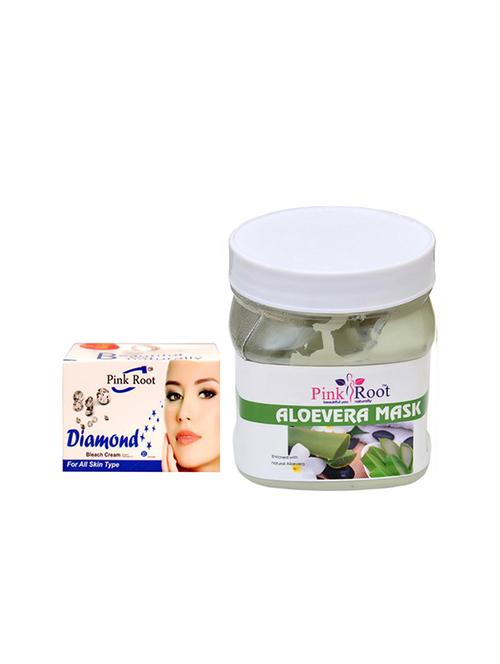 pink root aloevera mask with diamond bleach - 15985563 - Standard Image - 1