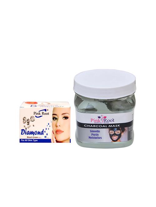 pink root charcoal mask with diamond bleach - 15985569 - Standard Image - 1