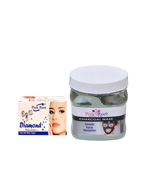 pink root charcoal mask with diamond bleach - 15985569 - Zoom Image - 1