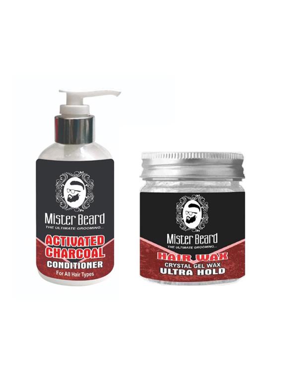 mister beard charcoal conditioner with hair wax ultra hold - 15985830 - Zoom Image - 1