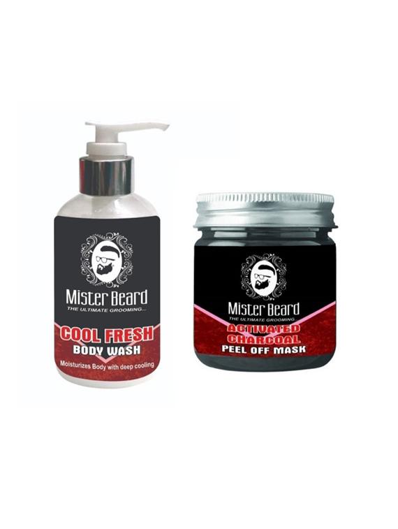 mister beard cool fresh body wash with charcoal peel of mask - 15986021 - Zoom Image - 1