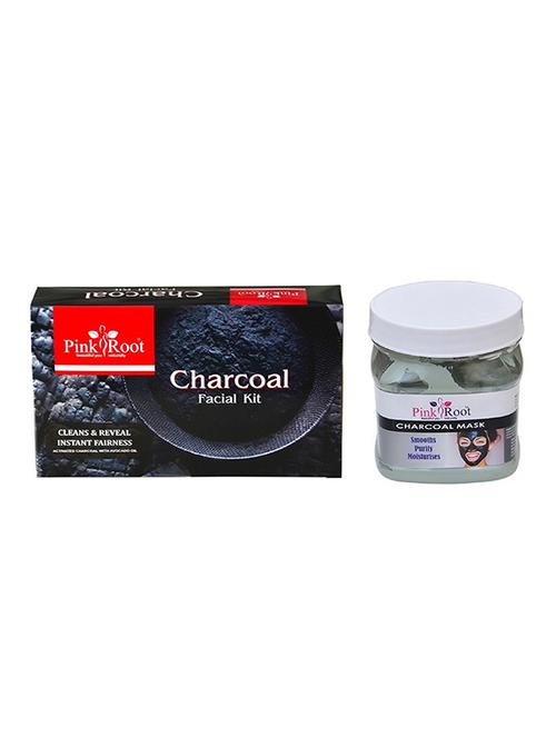 pink root charcoal facial kit with charcoal mask - 15986131 - Standard Image - 1