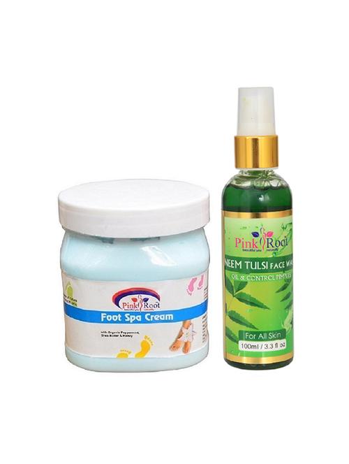 pink root foot spa cream with neem face wash - 15986391 - Standard Image - 1