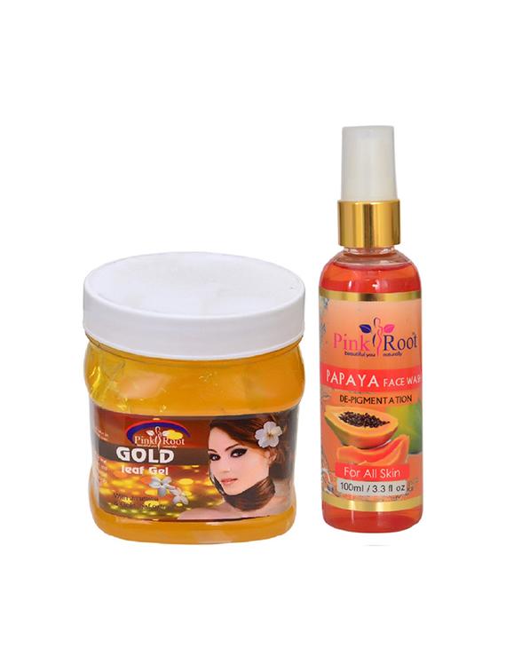 pink root gold gel with papaya face wash - 15986557 - Zoom Image - 1