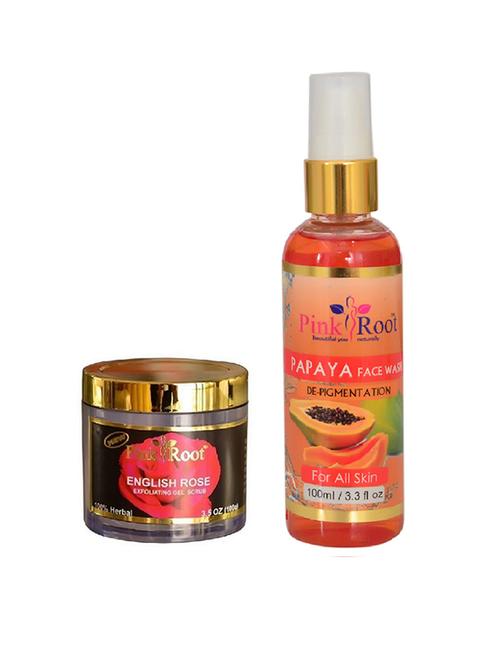 pink root english rose scrub with papaya face wash - 15986785 - Standard Image - 1
