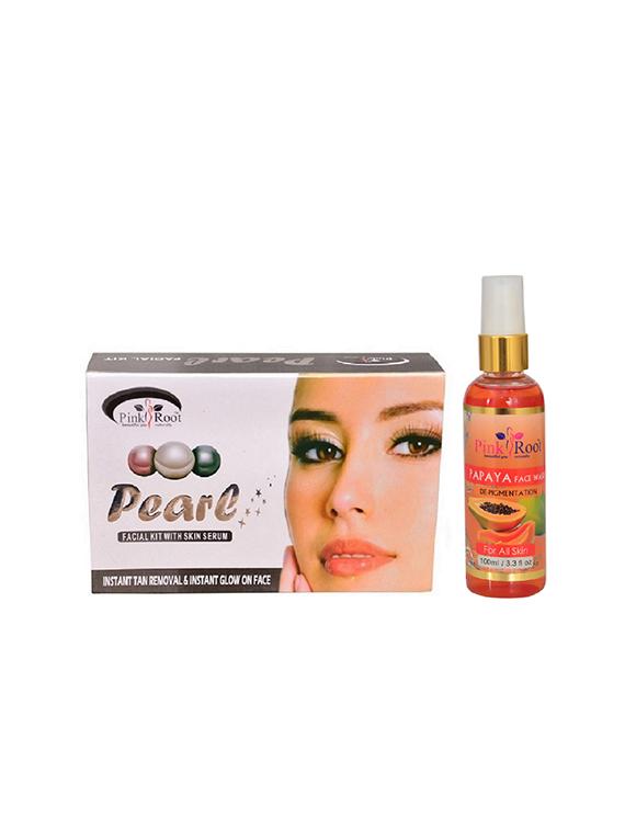 pink root pearl kit with papaya face wash - 15986796 - Zoom Image - 1