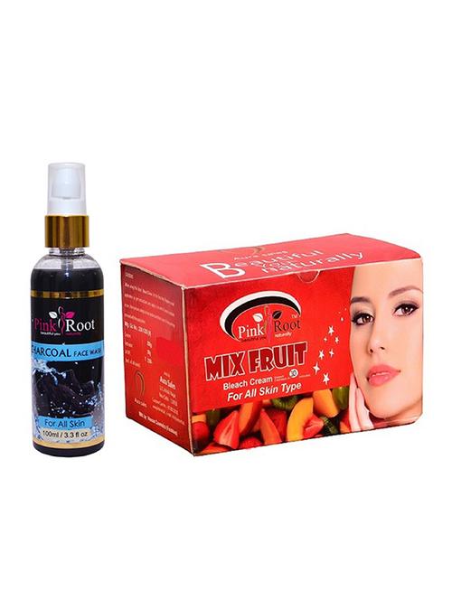 pink root charcoal face wash with mix fruit bleach - 15986890 - Standard Image - 1
